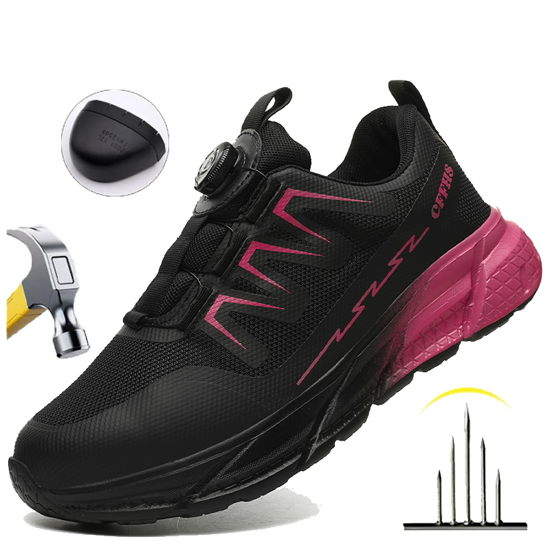 Women'S Shoes Hike - Women's Anti-Puncture Safety Boots Steel Toe