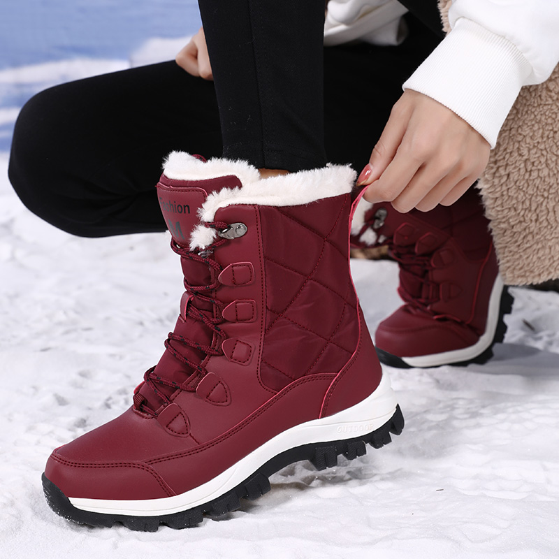 Women'S Shoes Hike - Winter Women Snow Boot High-top Waterproof