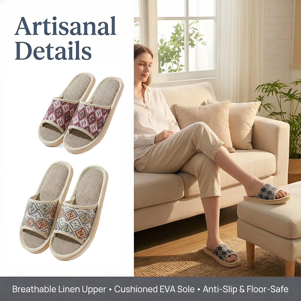 Four Seasons Linen Slippers Co - Women'S Shoes For Flat Feet ulasan dan harga