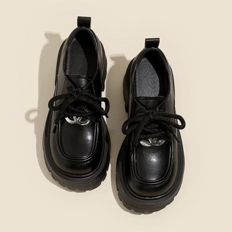 Women White Platform Oxford Sh - Oxford Lace Up Women ulasan dan harga