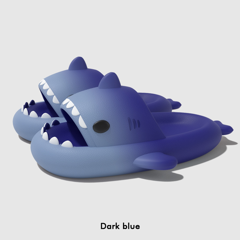 Cute Cartoon Shark Slippers Fo - Women'S Shoes To Men'S Size ulasan dan harga