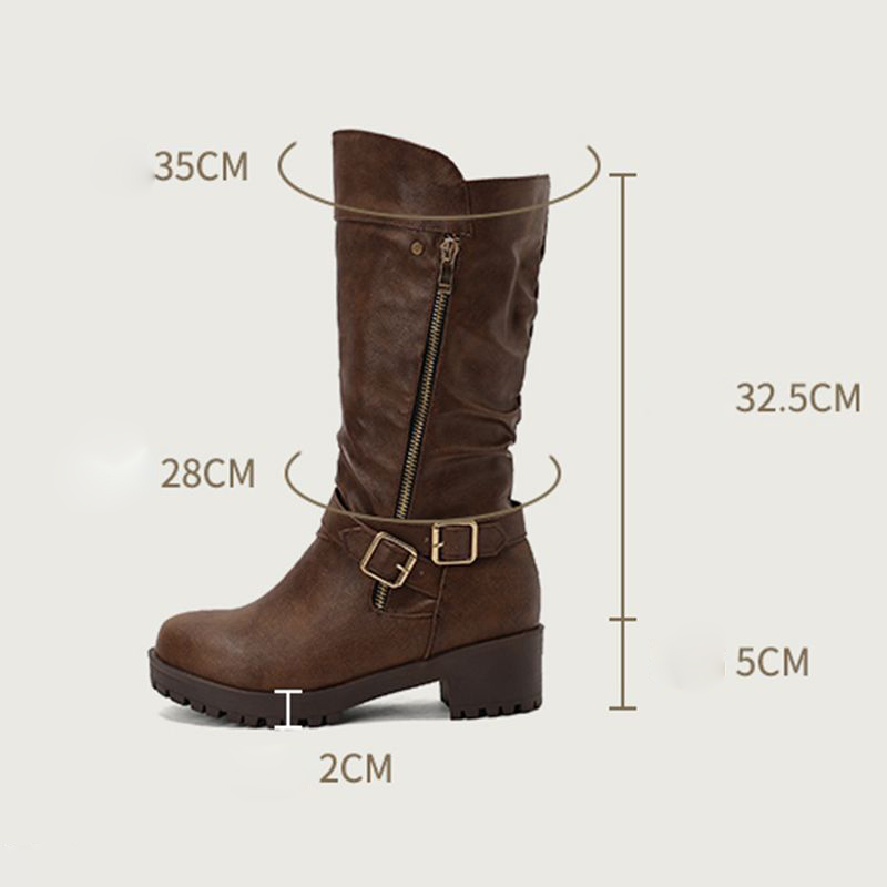 ORCHALISA Retro Ladies Mid Cal - Women'S Shoes Extended Sizes ulasan dan harga