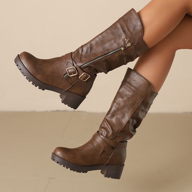 ORCHALISA Retro Ladies Mid Cal - Women'S Shoes Extended Sizes ulasan dan harga