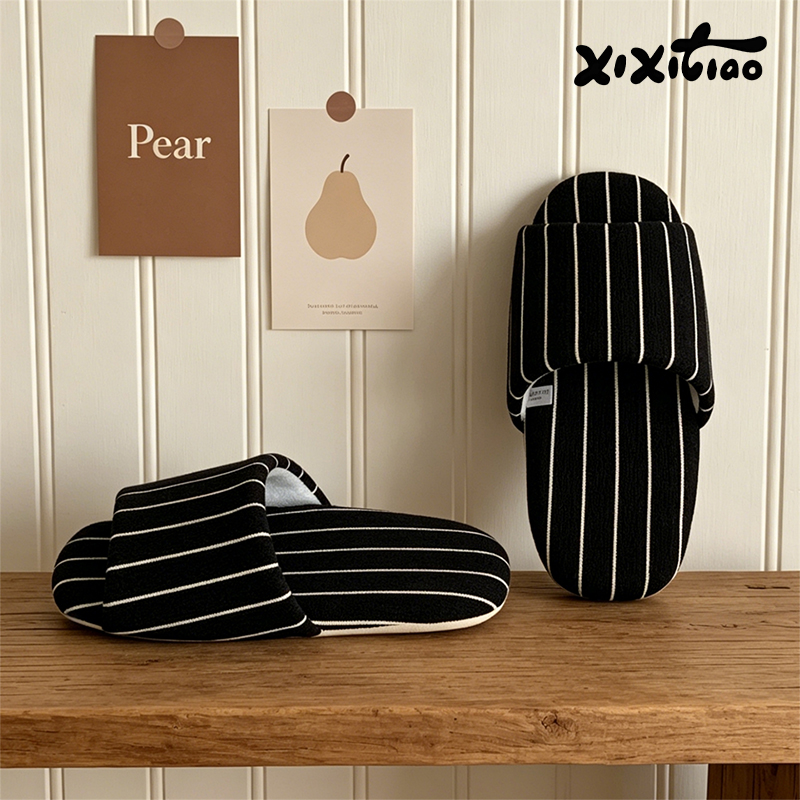 XIXITIAO Stripe Indoor Slipper - Women'S Shoes To Men'S Size ulasan dan harga