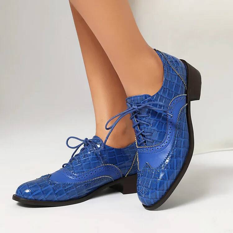 Lace Up Low Heels Women's Sing - Oxford Lace Up Women ulasan dan harga