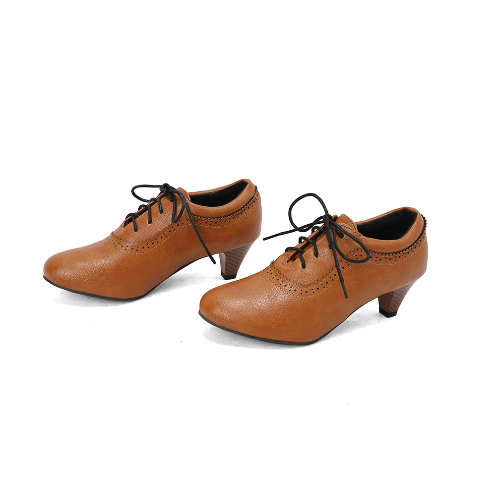  New Breathable Brown Yellow W - Oxford Lace Up Women ulasan dan harga