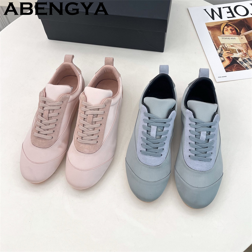 Pink Satin Round Toe Lace Up C - Oxford Lace Up Women ulasan dan harga