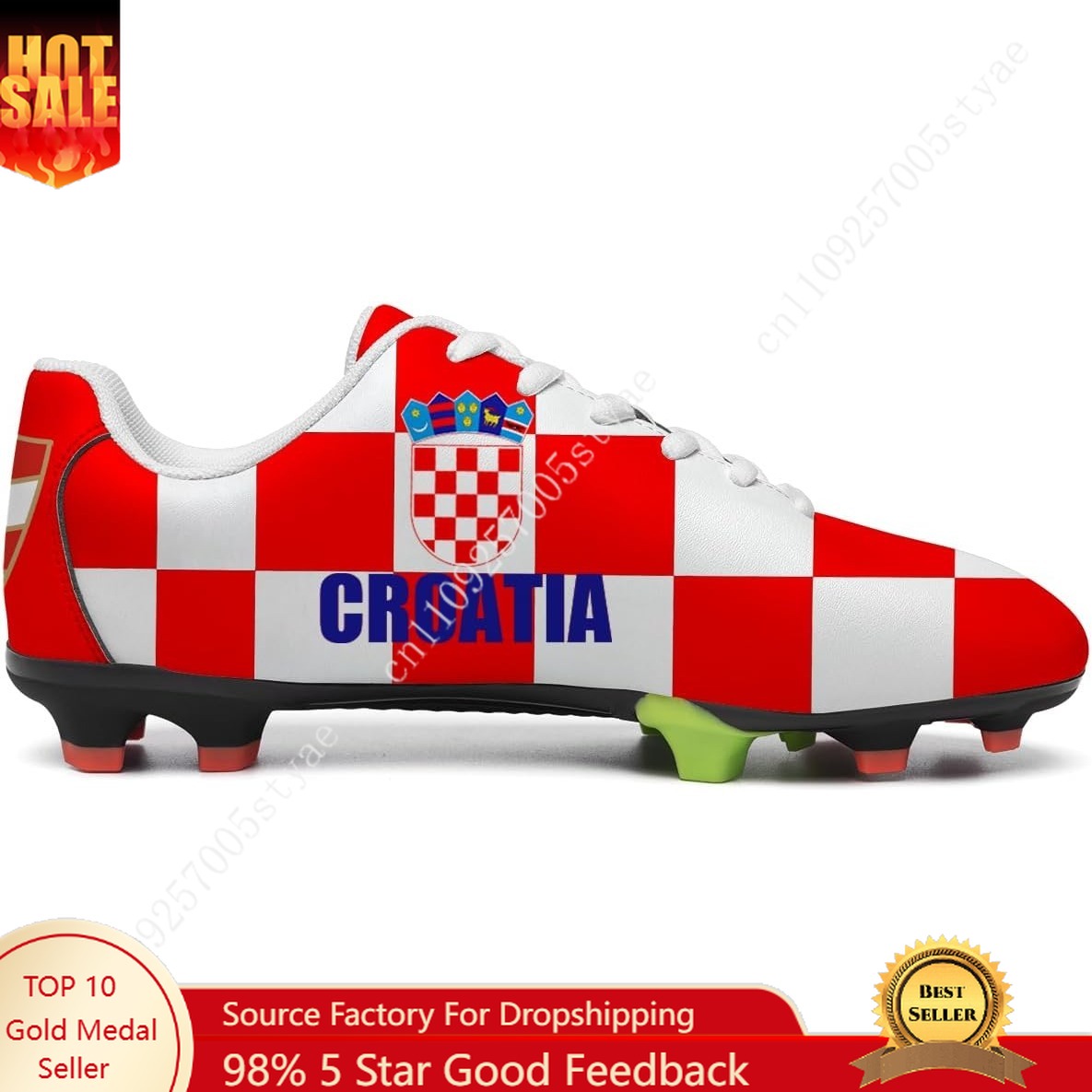 Croatia Flag Croatian Football - Oxford Lace Up Women ulasan dan harga