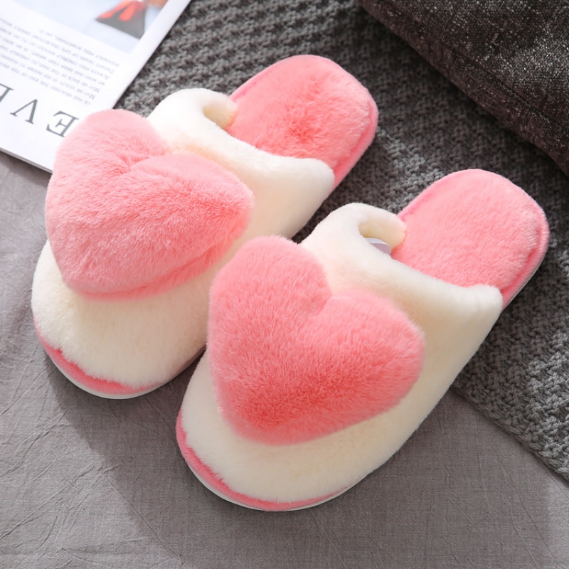 Winter Warm Heart Pattern Cott - Women'S Shoes To Men'S Size ulasan dan harga