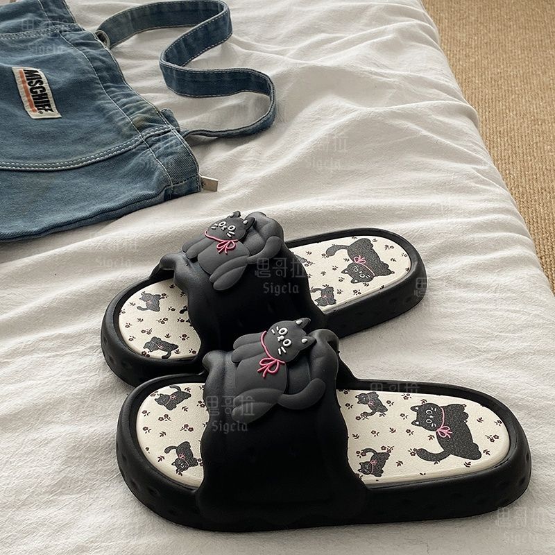 Printting Cute Bear Women Slip - Women'S Shoes To Men'S Size ulasan dan harga