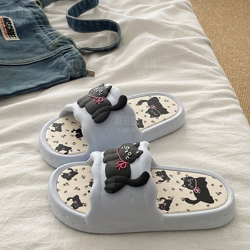 Printting Cute Bear Women Slip - Women'S Shoes To Men'S Size ulasan dan harga