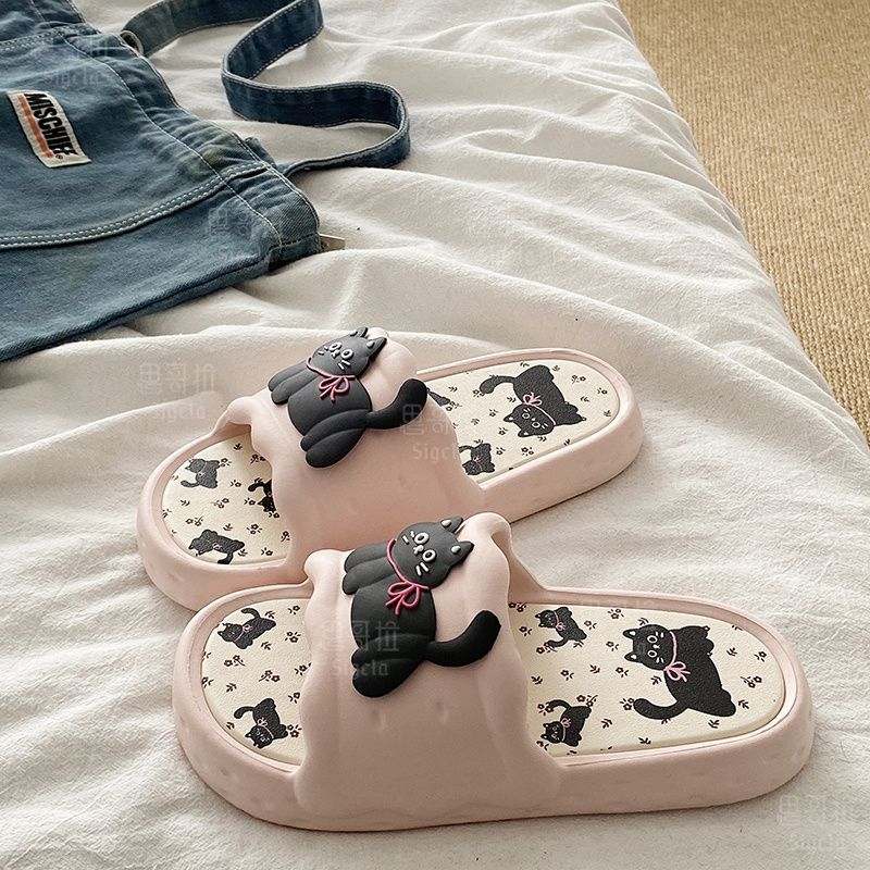 Printting Cute Bear Women Slip - Women'S Shoes To Men'S Size ulasan dan harga
