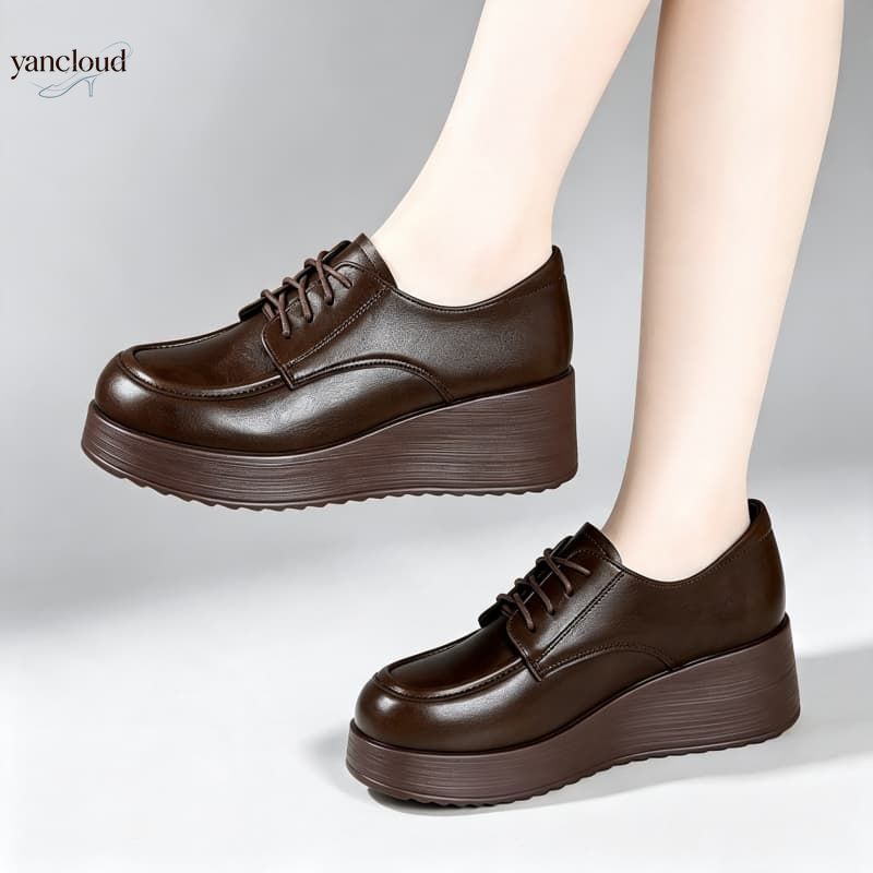 6cm Comfortable Deep Mouth Sof - Oxford Lace Up Women ulasan dan harga