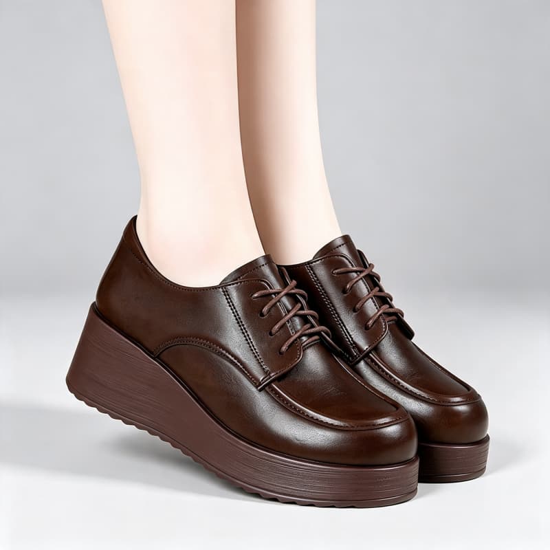 6cm Comfortable Deep Mouth Sof - Oxford Lace Up Women ulasan dan harga