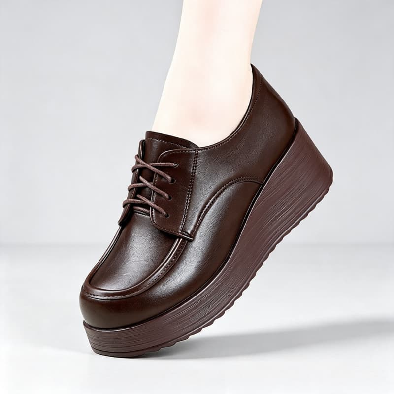 6cm Comfortable Deep Mouth Sof - Oxford Lace Up Women ulasan dan harga