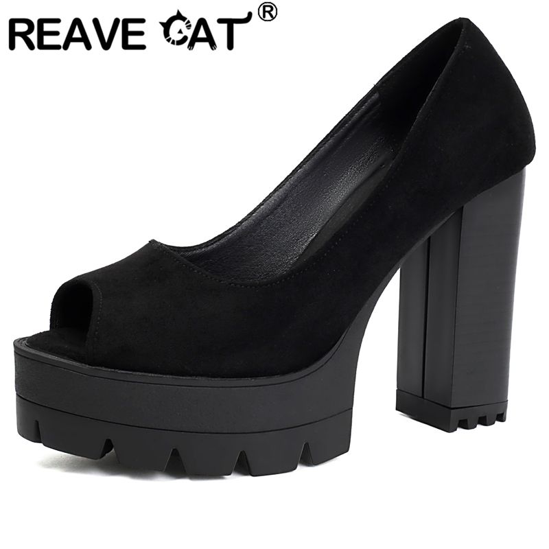 REAVE CAT Black Sexy Female Sa - Women'S Shoes Extended Sizes ulasan dan harga