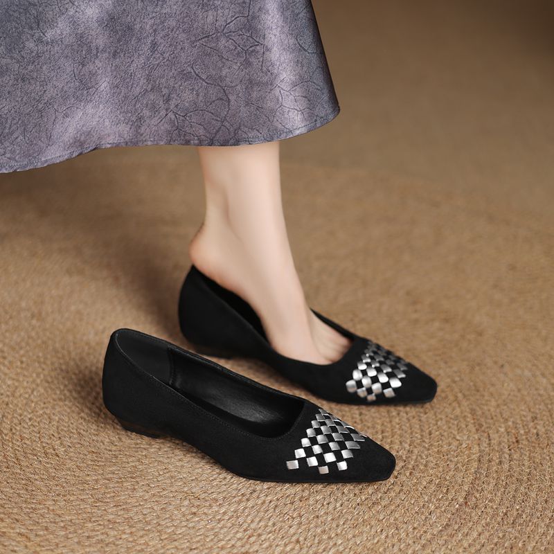 SIMLOVEYO 2026 New Flock Suede - Women'S Shoes Extended Sizes ulasan dan harga
