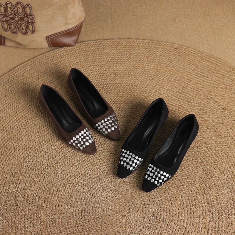 SIMLOVEYO 2026 New Flock Suede - Women'S Shoes Extended Sizes ulasan dan harga