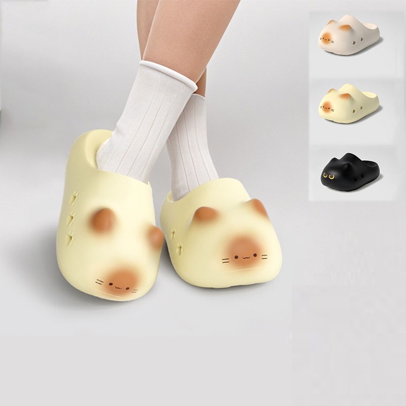 New creative black cat slipper - Women'S Shoes For Flat Feet ulasan dan harga